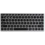 Satechi Slim X1 klaviatūra Bluetooth QWERTZ vokiška juoda-pilka (ST-BTSX1M-DE)