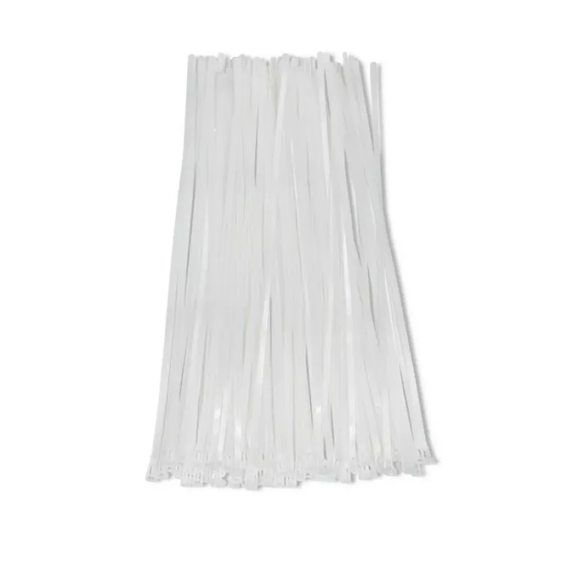 Kabelių raiščių rinkinys QOLTEC 52236 — 100 vnt., balti