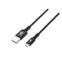 Laidas USB-A–Micro USB 2 m silikoninis juodas Quick Charge