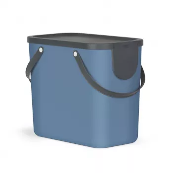 Šiukšlių konteineris Rotho Albula 25 L stačiakampis, technopolimeras, mėlynas, 400×340×235 mm