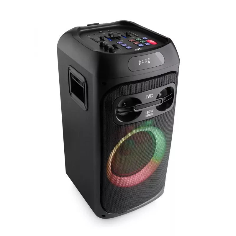 Kolonėlė vakarėliams JVC XS-EP514B – stereo nešiojama kolonėlė, 150W RMS, Bluetooth 5.0, TWS, 4000mAh baterija, karaoke, FM, juoda