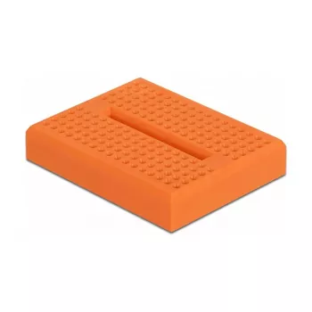 Breadboard DELOCK 18319, plastikinė maketavimo plokštė, oranžinė, 36×46×10 mm