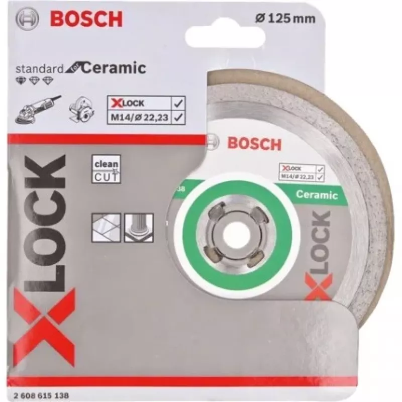 Pjovimo diskas Bosch 2 608 615 138 keraminėms plytelėms ir akmeniui, X-LOCK