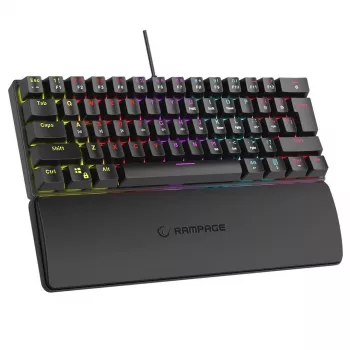 Mechaninė klaviatūra RAMPAGE PLOWER K60 su Blue jungikliais ir RGB apšvietimu