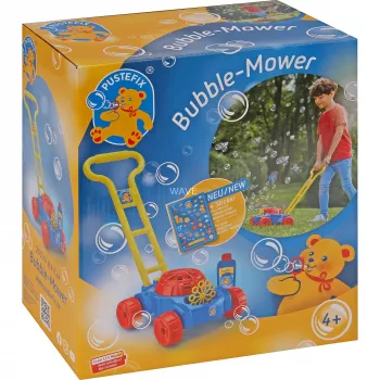 Burbulų pjaunanti vejapjovė Bubble-Mower, mėlyna/raudona