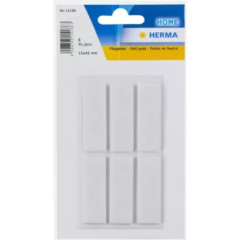 HERMA 15186 lipnūs etikečių lapeliai balti 15x45 mm 6 vnt.