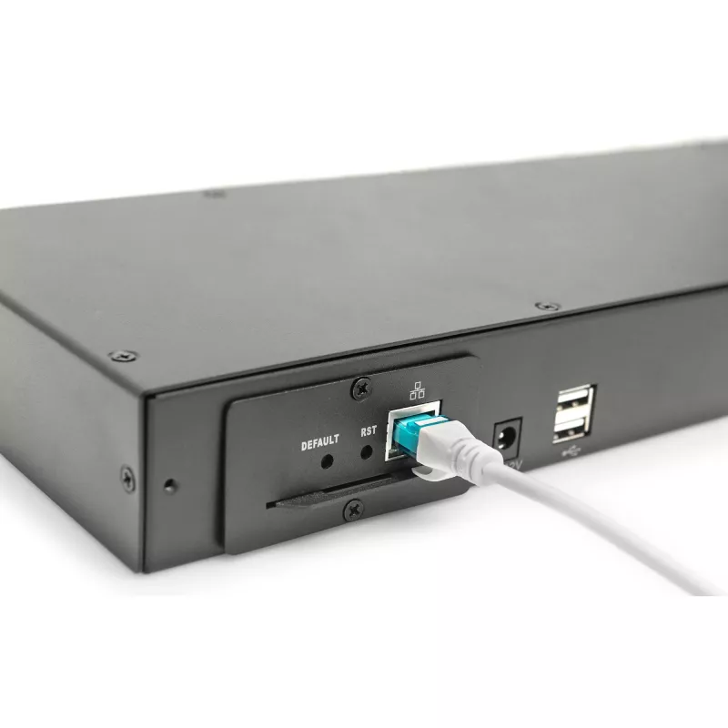 DIGITUS Professional DS-72216 - KVM jungiklis - 16 KVM prievadų - montuojamas į stelažą (DS-72216)