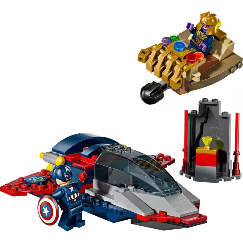 LEGO Marvel Super Heroes Captain America Thanos 76319 – 107 dalių, 2 minifigūrėlės, amžius 4+