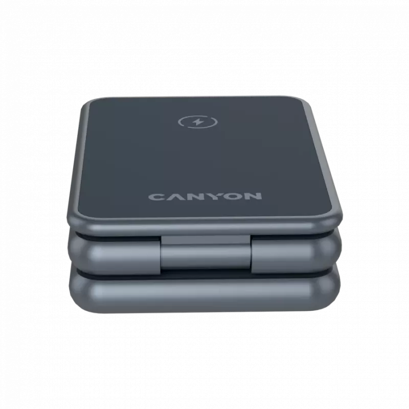 CANYON OnCharge 309 sulankstomas belaidis įkroviklis 3v1 15W metalinis