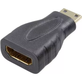 SpeaKa Professional HDMI adapteris [1x HDMI-C Mini kištukas - 1x HDMI lizdas] juodas, paauksuoti kontaktai (SP-7869908)