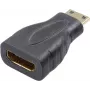 SpeaKa Professional HDMI adapteris [1x HDMI-C Mini kištukas - 1x HDMI lizdas] juodas, paauksuoti kontaktai (SP-7869908)