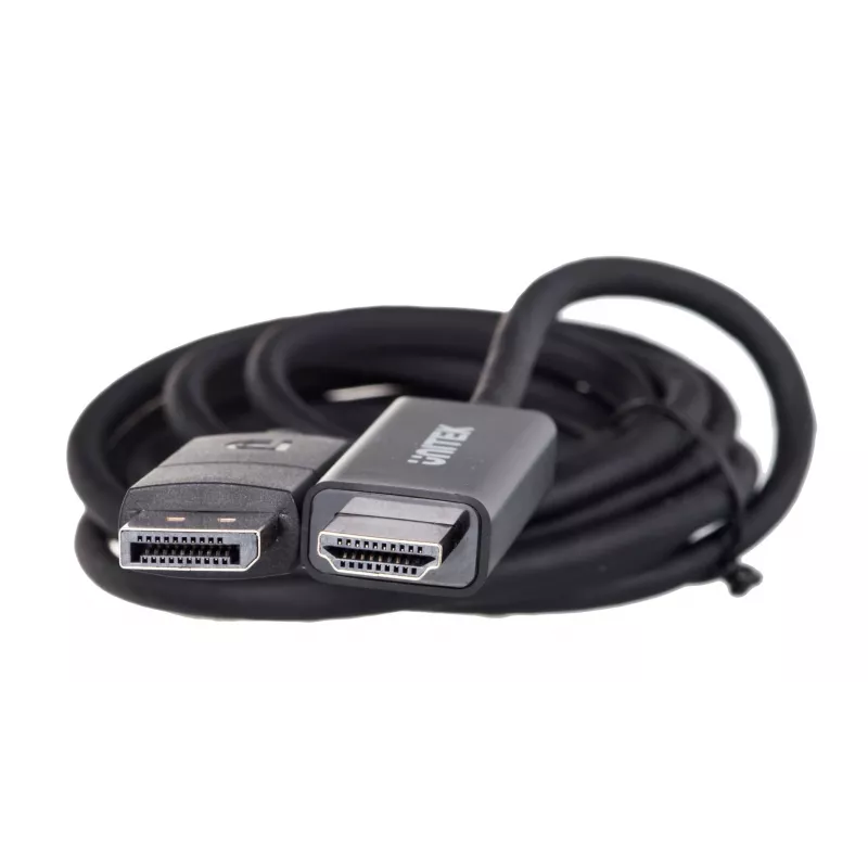UNITEK V1608A DisplayPort 1.2 – HDMI kabelis, 4K@60Hz, 1,8 m