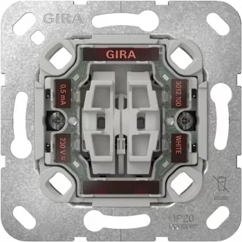 Gira 311500 Wipp‑Kontroll serijos valdymo ir indikacijos įdėklas – perjungiklio ir indikatoriaus modulis