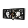 Aušinimo ventiliatorius Extralink 2 FANS ROOF COOLING UNIT 220V AC juodas metalinis