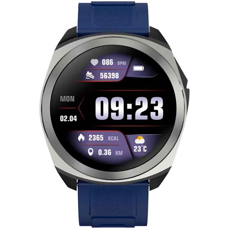 Canyon SW-83 Maverick – išmanusis laikrodis su GPS, BT, 1.32 colių spalvotu LCD ekranu, IP68