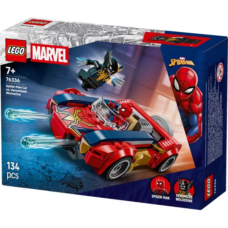 LEGO MARVEL 76336 Žmogus-voras automobilis prieš Venomizuotą Wolverine'ą