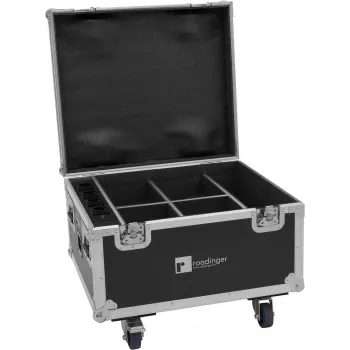 Roadinger transportinis dėklas 4× AKKU IP PAR 7 QCL WDMX su įkrovimo funkcija modelis 31005182