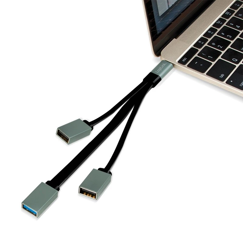 USB-C 3.1 3 prievadų USB centras