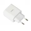 Vidinis USB-C greitasis įkroviklis IBOX C-37, 20 W, USB-C PD 3.0, 3 A išėjimas, baltas