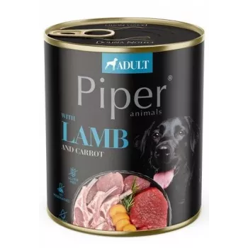 Dolina Noteci Piper Lamb su morkomis, drėgnas šunų maistas, 800 g