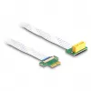 DeLOCK Riser Card PCI Express x1 vyriška jungtis į x1 lizdą 90° kampu su FPC laidu 15 cm