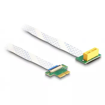 DeLOCK Riser Card PCI Express x1 vyriška jungtis į x1 lizdą 90° kampu su FPC laidu 15 cm