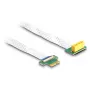DeLOCK Riser Card PCI Express x1 vyriška jungtis į x1 lizdą 90° kampu su FPC laidu 15 cm