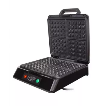 Adler AD 3036 vaflinė 4 vafliai (-ių) Juoda, Pilka 1500 W
