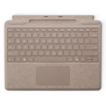 Microsoft Surface Pro klaviatūra su rašiklio laikymu DE/AT QWERTZ vokiška smėlio spalvos