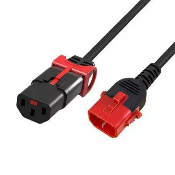 Maitinimo laidas adapteris MicroConnect MC-DUALC13C14S-2.5 — dviguba IEC C13 (kištukinė) į IEC C14 (kištukas), 2,5 m
