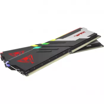 DIMM 64 GB DDR5-6000 (2x 32 GB) Dual-Kit, Arbeitsspeicher schwarz, PVVR564G600C30K, Viper Venom RGB, INTEL XMP, AMD EXPO