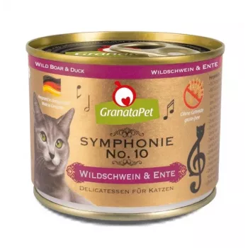 Šlapias kačių ėdalas Fox4Pets Symphonie Nr.10 Šerniena ir antis 200 g, pilnavertis suaugusių kačių ėdalas, 78% drėgmės