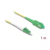 DeLOCK 83235 InfiniBand šviesolaidinis kabelis 1 m LC SC OS2 geltonas