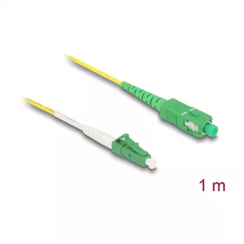 DeLOCK 83235 InfiniBand šviesolaidinis kabelis 1 m LC SC OS2 geltonas