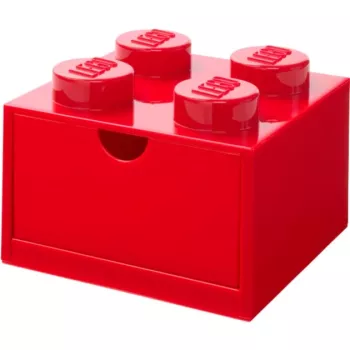 LEGO stalčius 4, raudona dėžė su smaigeliais
