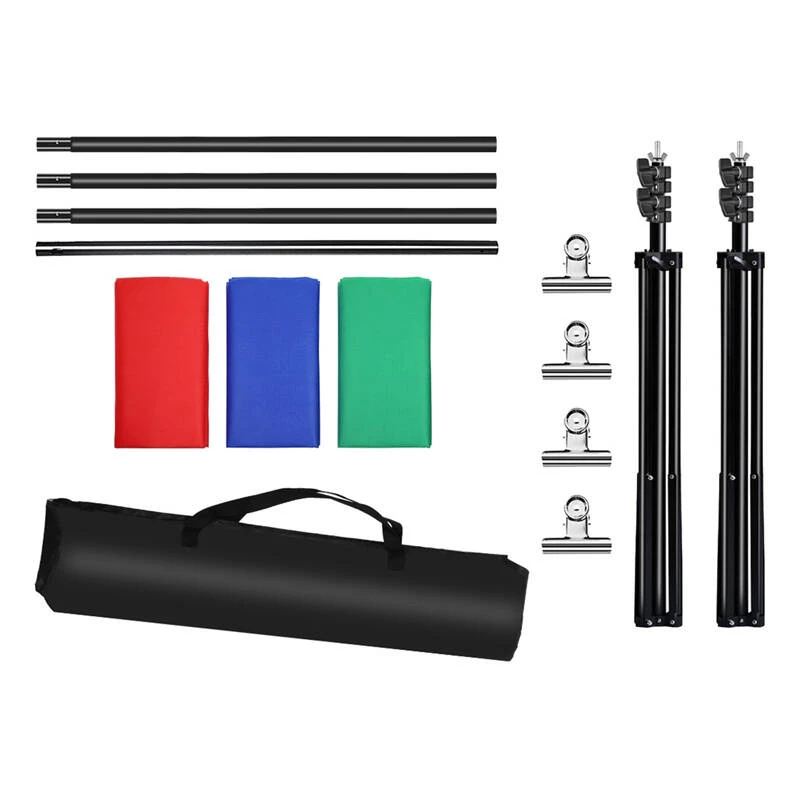 Puluz 2x3m fonų rinkinys su stovu + 3 fonai PKT5205