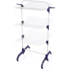 Sausintuvas Leifheit Pegasus 1081529, sulankstomas metalas/plastikas, džiovinimo plotas 42 m, ratukai, pakabos laikikliai, 76,5×700×1450 mm