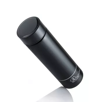 Extralink Smart Travel Mug Black, terminis termosas su LED ekranu