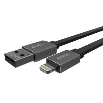 USB laidas Emtec T700A 1,2 m juodas