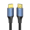 Vention HDMI-A vyriškas-į-vyrišką laidas, medvilninis pynimas, 8K, 5 m, mėlynas, aliuminio lydinio tipas