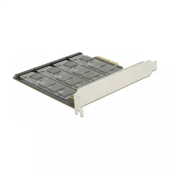 DeLOCK 89888 vidinė PCIe sąsajos plokštė su 4 M.2 lizdais SATA diskams