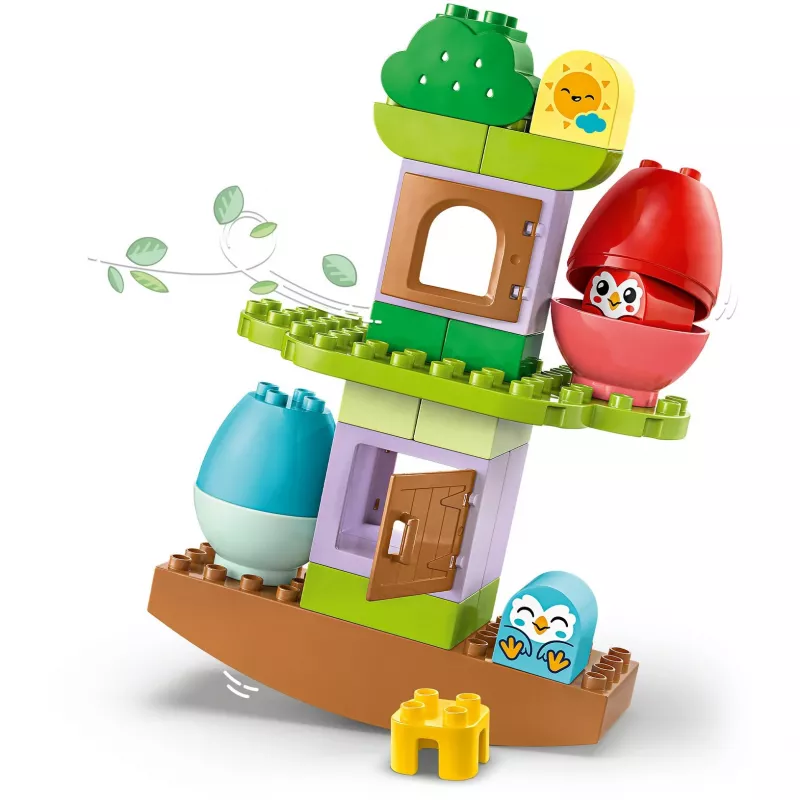 Konstruktorius LEGO DUPLO Balansuojantis ir rikiuojantis medis 10440 – 27 dalių, nuo 1,5 metų, dideli spalvoti blokeliai