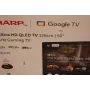 Sharp QLED 50HR7265E 50 colių 4K Ultra HD Smart Google TV 144Hz, Dolby Vision, Dolby Atmos, Centrinis stovas, Juoda
