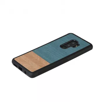 Man ir Wood apsauginis dėklas Samsung Galaxy S9 Plus — denim juoda