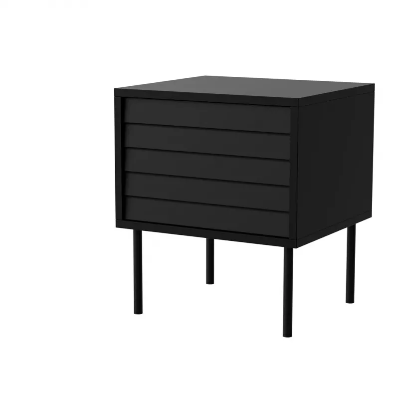 Cama Naktinė spintelė, 2 vnt. CORTINA 45x40x51 juodas