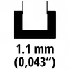 Pjūklo juosta 4501753, akumuliatoriniam pjūklui GE-LC 18/25-1 Li (25 cm, 1,1 mm)