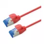 ROLINE Patch Cable Cat.6A (Class EA) S/FTP (PiMF), LSOH, PoE, Raudonas, 2 m