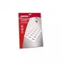 Lipnūs lipdukai Kores L105148.25 stačiakampiai nuolatiniai balti 105×148 mm, 100 vnt.