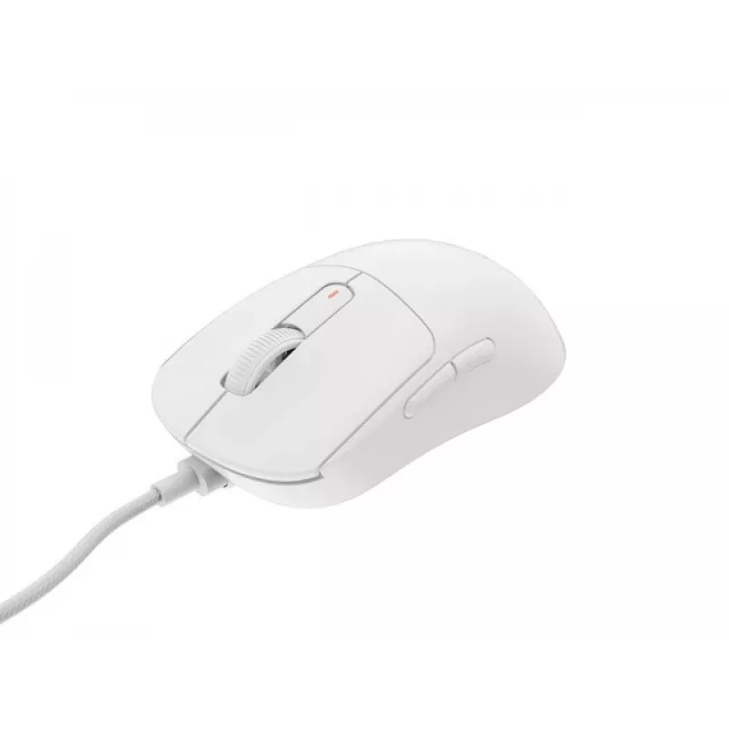 Žaidimų pelė Fury Tanto T4 – 12000 DPI, RGB, balta, USB