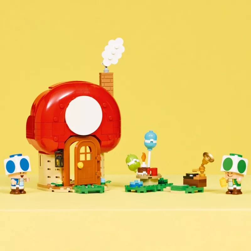 LEGO Super Mario vakarėlis Toad namelyje 72041 – konstruktorius su interaktyviais žaidimo elementais